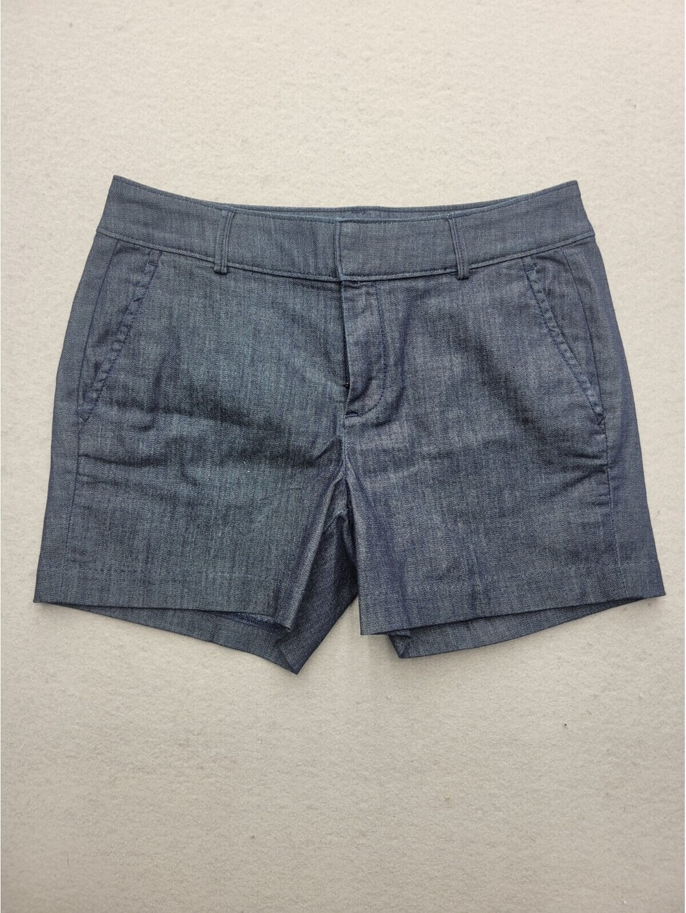 Banana Republic Women's Shorts Size 2 Blue Jean Low Rise 3.5 in Hampton Cotton